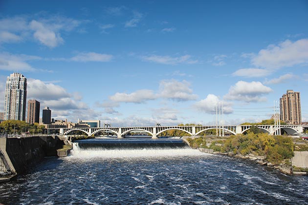 The Crown Hydro project aimed to use the power of St. Anthony Falls to generate electricity. File photo