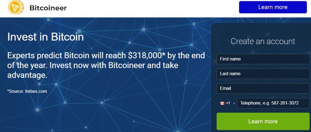 Bitcoineer الموقع